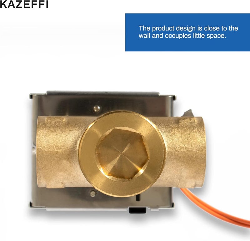 KAZEFFI Motorized Zone Valve, 2 way,NPT 1", Normally Closed,2 wire control 24 VAC,FCU - Image 3